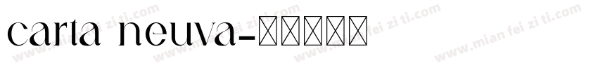 carta neuva字体转换